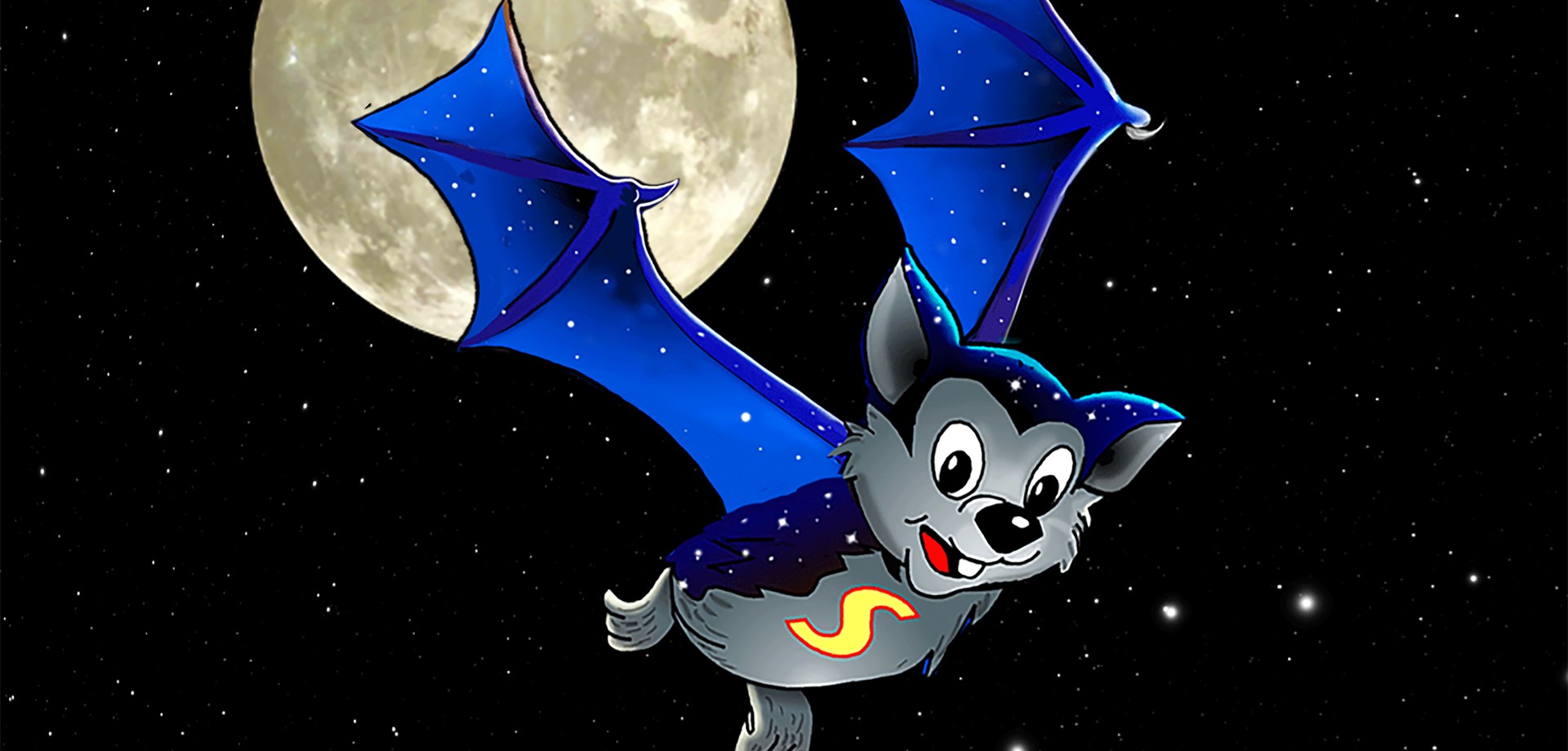 Flappi, eine kleine Fledermaus. Illustration: Angelika Grothues
