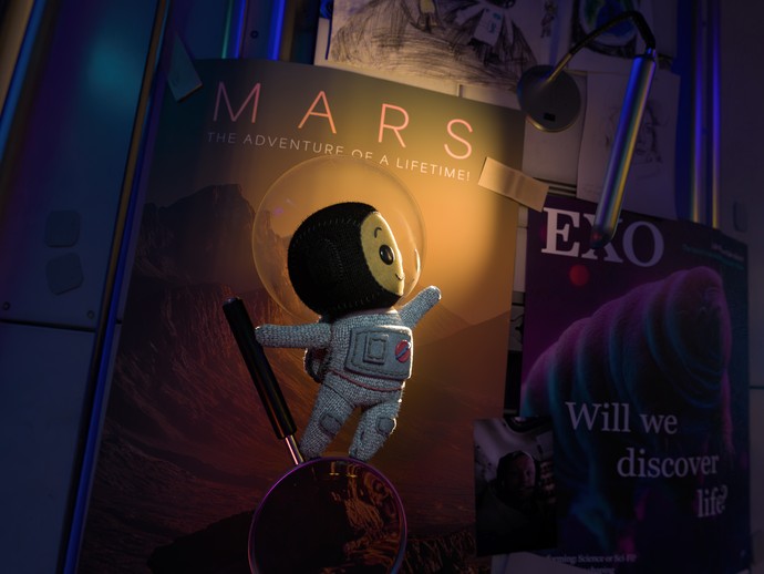 Szenenbild aus "Auf zum Mond und weiter zum Mars". (vergrößerte Bildansicht wird geöffnet)