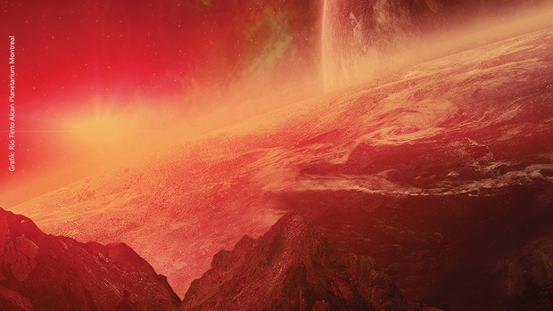 EXO. Grafik: Rio Tinto Alcan Planetarium Montreal EXO. Grafik: Rio Tinto Alcan Planetarium Montreal