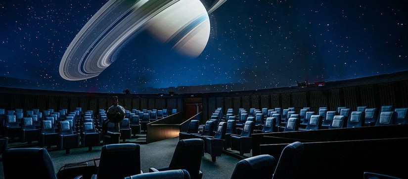 Inside the planetarium