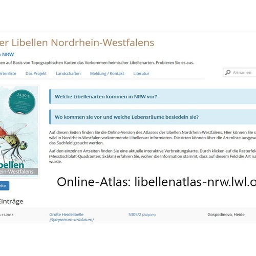 Atlas der Libellen Nordrhein-Westfalens