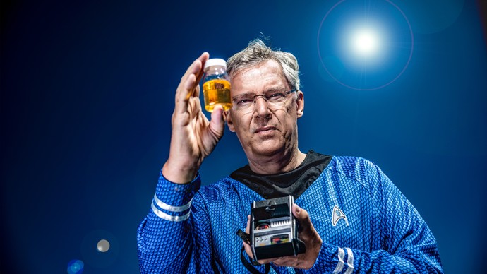 Magnus Heier in Star Treck Uniform. Foto: Stefan Braun Magnus Heier in Star Treck Uniform. Foto: Stefan Braun