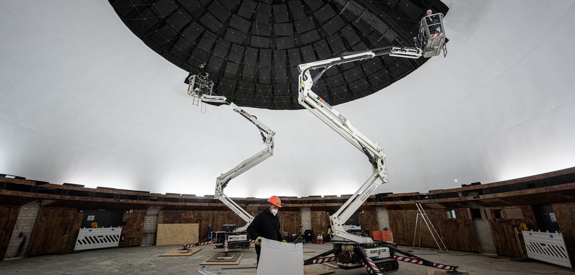Innenansicht vom Planetarium während des Umbaus. Foto: LWL/Steinweg