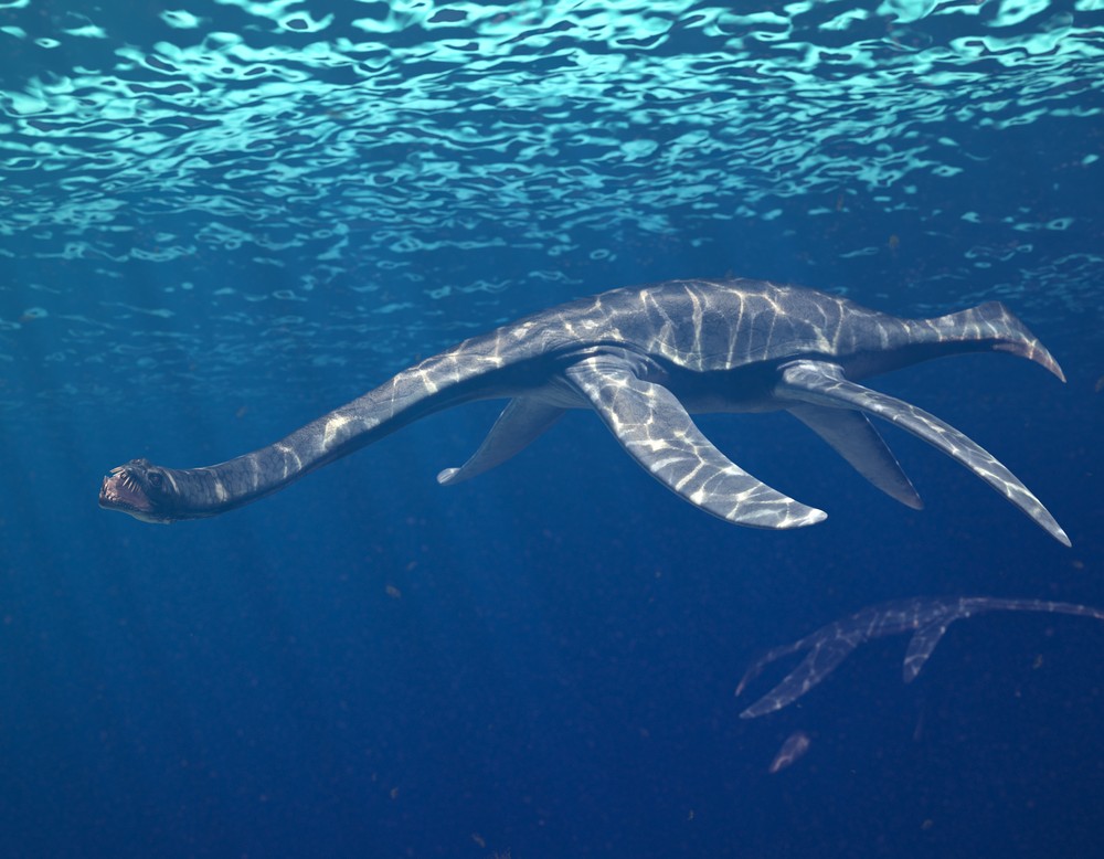 Animation des Westphaliasaurus im Paläoaquarium.