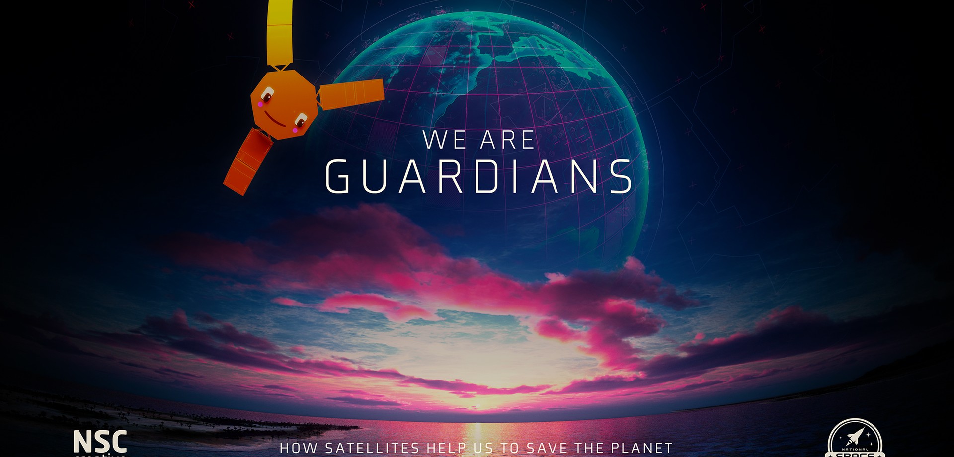 Das Plakat zur Planetariumsshow "Hüter der Erde".