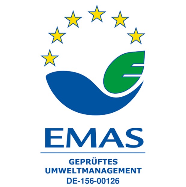 Logo des EMAS (Eco-Management and Audith Scheme). Logo des EMAS (Eco-Management and Audith Scheme).
