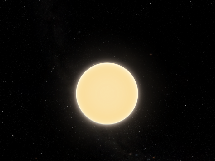 Die Sonne, wie sie für das menschliche Auge aussieht. Die Sonne, wie sie für das menschliche Auge aussieht. (vergrößerte Bildansicht wird geöffnet)