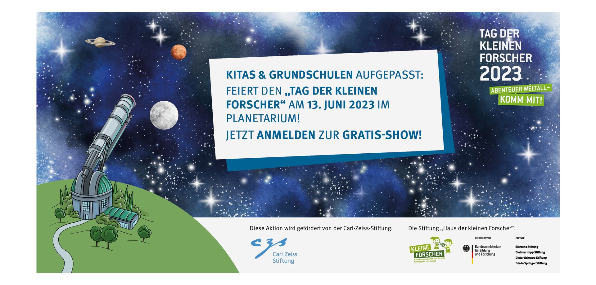 Flyer vom Tag der kleinen Forscher