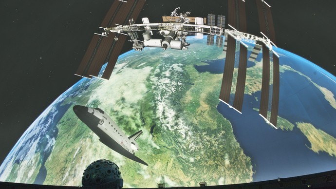 ISS-Weltraumstation. Foto: LWL/Oblonczyk