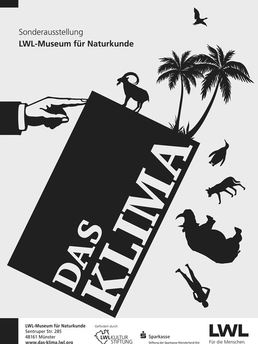 Plakat von der Sonderausstellung "Das Klima" (vergrößerte Bildansicht wird geöffnet)