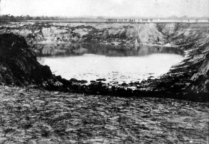 Der Erdfallsee im Jahr 1913. Foto: Archiv im LWL-Museum für Naturkunde, Münster