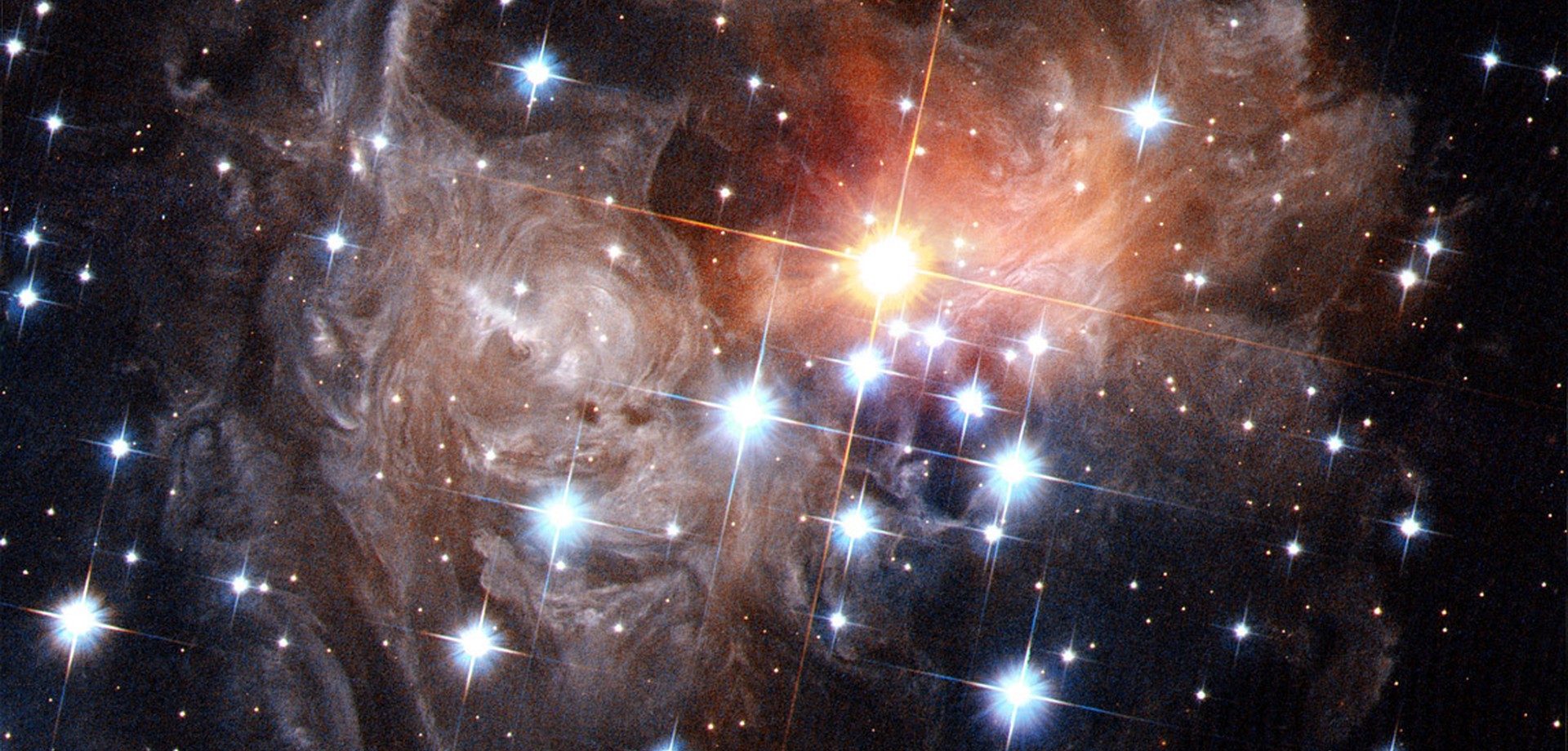 Der veränderliche Stern V838 Monocerotis. Foto: NASA, ESA, and H. Bond (STScI)